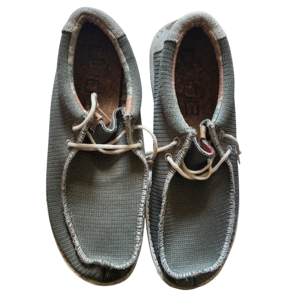 Hey Dude Slip Ons Green sz 8